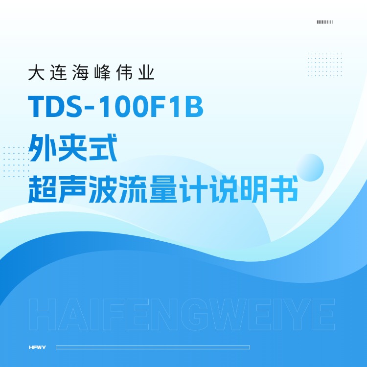 大連海峰偉業(yè)TDS-100F1B外夾式超聲波流量計說明書